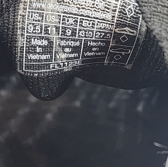 Deckers X Lab X-SCAPE Baja Black White Land Water Sneakers M9.5 W11 - Picture 8 of 8